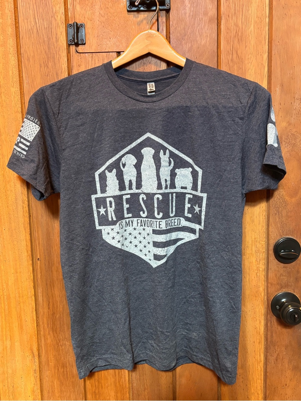 Rescue Dogs Til Valhalla Graphic Short-Sleeve T-Shirt - Charcoal
